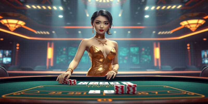 Dealer người thật trong sảnh casino trực tuyến J88